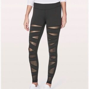 Lululemon Black Mesh Leggings RARE